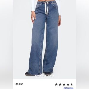 Classic Blue Wide-Leg Women Jeans